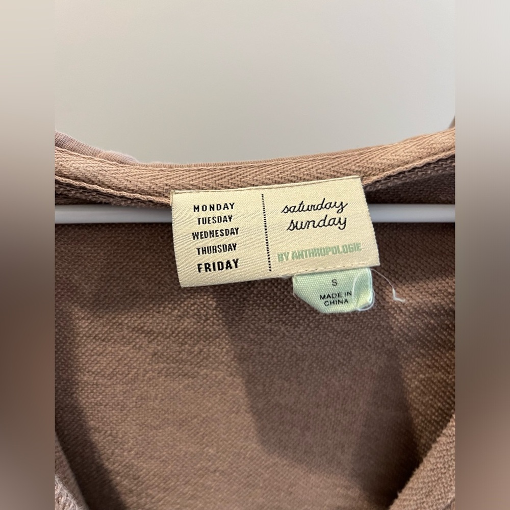 Tan cropped hoodie by Saturday Sunday anthropology